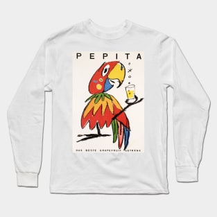 PEPITA "The Best Grapefruit Drink" by Herbert Leupin Swiss Poster Artist Long Sleeve T-Shirt